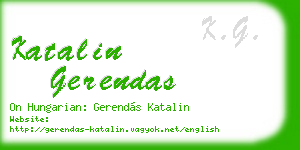 katalin gerendas business card